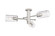 Downtown Urban Three Light Semi-Flush Mount in Satin Nickel (405|434-3F-SN-G434-7SDY)