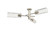 Downtown Urban Three Light Semi-Flush Mount in Polished Nickel (405|434-3F-PN-G434-12DE)