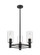 Downtown Urban LED Pendant in Matte Black (405|434-3CR-BK-G434-7CL)