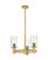 Downtown Urban Three Light Pendant in Brushed Brass (405|434-3CR-BB-G434-7SDY)