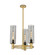 Downtown Urban LED Pendant in Brushed Brass (405|434-3CR-BB-G434-12SM)