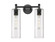 Downtown Urban Two Light Bath Vanity in Matte Black (405|434-2W-BK-G434-12SDY)