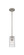 Downtown Urban One Light Pendant in Satin Nickel (405|434-1S-SN-G434-7DE)