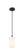 Downtown Urban One Light Pendant in Matte Black (405|434-1P-BK-G434-7WH)