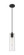 Downtown Urban One Light Pendant in Matte Black (405|434-1P-BK-G434-12CL)