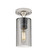 Downtown Urban One Light Flush Mount in Satin Nickel (405|434-1F-SN-G434-7SM)