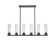 Downtown Urban Six Light Linear Pendant in Matte Black (405|429-6I-BK-G429-11CL)