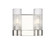Downtown Urban Two Light Bath Vanity in Polished Nickel (405|429-2W-PN-G429-8CL)