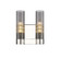 Downtown Urban Two Light Bath Vanity in Polished Nickel (405|429-2W-PN-G429-11SM)