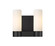 Downtown Urban Two Light Bath Vanity in Matte Black (405|429-2W-BK-G429-8WH)