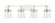 Downtown Urban Four Light Bath Vanity in Polished Nickel (405|423-4W-PN-G411-6CL)