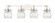 Downtown Urban LED Bath Vanity in Polished Nickel (405|423-4W-PN-G410-6SDY)