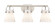 Downtown Urban Three Light Bath Vanity in Satin Nickel (405|423-3W-SN-G411-6WH)