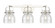 Downtown Urban Three Light Bath Vanity in Polished Nickel (405|423-3W-PN-G412-6SDY)