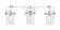 Downtown Urban Three Light Bath Vanity in Polished Chrome (405|423-3W-PC-G423-7DE)