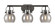 Downtown Urban Three Light Bath Vanity in Matte Black (405|423-3W-BK-G410-6SM)