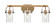 Downtown Urban Three Light Bath Vanity in Brushed Brass (405|423-3W-BB-G423-7DE)