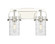 Downtown Urban Two Light Bath Vanity in Polished Nickel (405|423-2W-PN-G423-7DE)