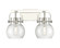 Downtown Urban LED Bath Vanity in Polished Nickel (405|423-2W-PN-G410-6SDY)