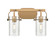 Downtown Urban Two Light Bath Vanity in Brushed Brass (405|423-2W-BB-G423-7SDY)