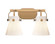 Downtown Urban Two Light Bath Vanity in Brushed Brass (405|423-2W-BB-G411-6WH)