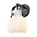 Downtown Urban One Light Wall Sconce in Matte Black (405|423-1W-BK-G410-6WH)