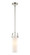 Downtown Urban One Light Pendant in Polished Nickel (405|423-1S-PN-G423-12WH)