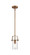 Downtown Urban One Light Pendant in Brushed Brass (405|423-1S-BB-G423-7SDY)