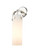 Downtown Urban One Light Wall Sconce in Polished Nickel (405|413-1W-PN-G413-1W-4WH)