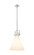 Downtown Urban One Light Pendant in Polished Nickel (405|411-1SL-PN-G411-14WH)