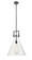Downtown Urban One Light Pendant in Matte Black (405|411-1SL-BK-G411-16CL)