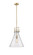 Downtown Urban One Light Pendant in Brushed Brass (405|411-1SL-BB-G410-14SDY)
