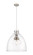 Downtown Urban Three Light Pendant in Satin Nickel (405|410-3PL-SN-G412-18CL)