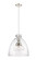 Downtown Urban Three Light Pendant in Polished Nickel (405|410-3PL-PN-G412-16CL)