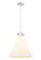 Downtown Urban Three Light Pendant in Polished Nickel (405|410-3PL-PN-G411-18WH)