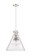 Downtown Urban Three Light Pendant in Polished Nickel (405|410-3PL-PN-G411-18CL)