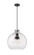 Downtown Urban Three Light Pendant in Matte Black (405|410-3PL-BK-G410-18SDY)