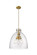 Downtown Urban Three Light Pendant in Brushed Brass (405|410-3PL-BB-G412-16SDY)