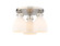 Downtown Urban Three Light Semi-Flush Mount in Satin Nickel (405|410-3F-SN-G412-7WH)
