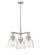 Downtown Urban Three Light Pendant in Satin Nickel (405|410-3CR-SN-G412-7CL)