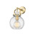 Downtown Urban One Light Wall Sconce in Brushed Brass (405|410-1W-BB-G410-8SDY)