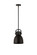 Downtown Urban One Light Mini Pendant in Matte Black (405|410-1SS-BK-M412-8BK)