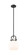 Downtown Urban One Light Mini Pendant in Matte Black (405|410-1SS-BK-G410-8WH)