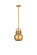 Downtown Urban One Light Pendant in Brushed Brass (405|410-1SS-BB-M410-8BB)