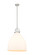 Downtown Urban One Light Pendant in Satin Nickel (405|410-1SL-SN-G412-18WH)