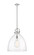 Downtown Urban One Light Pendant in Polished Nickel (405|410-1SL-PN-G412-18CL) Downtown Urban One Light Pendant in Polished Nickel (405|410-1SL-PN-G412-18CL)