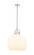 Downtown Urban One Light Pendant in Polished Nickel (405|410-1SL-PN-G410-18WH)