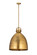 Downtown Urban One Light Pendant in Brushed Brass (405|410-1SL-BB-M412-16BB)