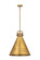 Downtown Urban One Light Pendant in Brushed Brass (405|410-1SL-BB-M411-18BB)