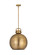 Downtown Urban One Light Pendant in Brushed Brass (405|410-1SL-BB-M410-16BB)